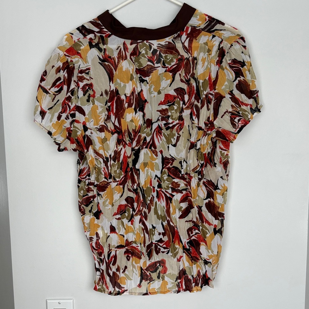 Notations Multicolor Abstract Blouse - image 3